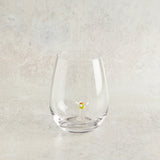 Creative Co-op STEMLESS WINE GLASS WITH FIGURE Flower