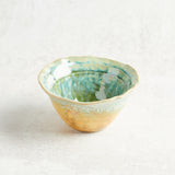 Creative Co-op BOTANIST REACTIVE GLAZE STONEWARE BOWL Green