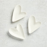 Creative Co-op CERAMIC HEART RING DISH