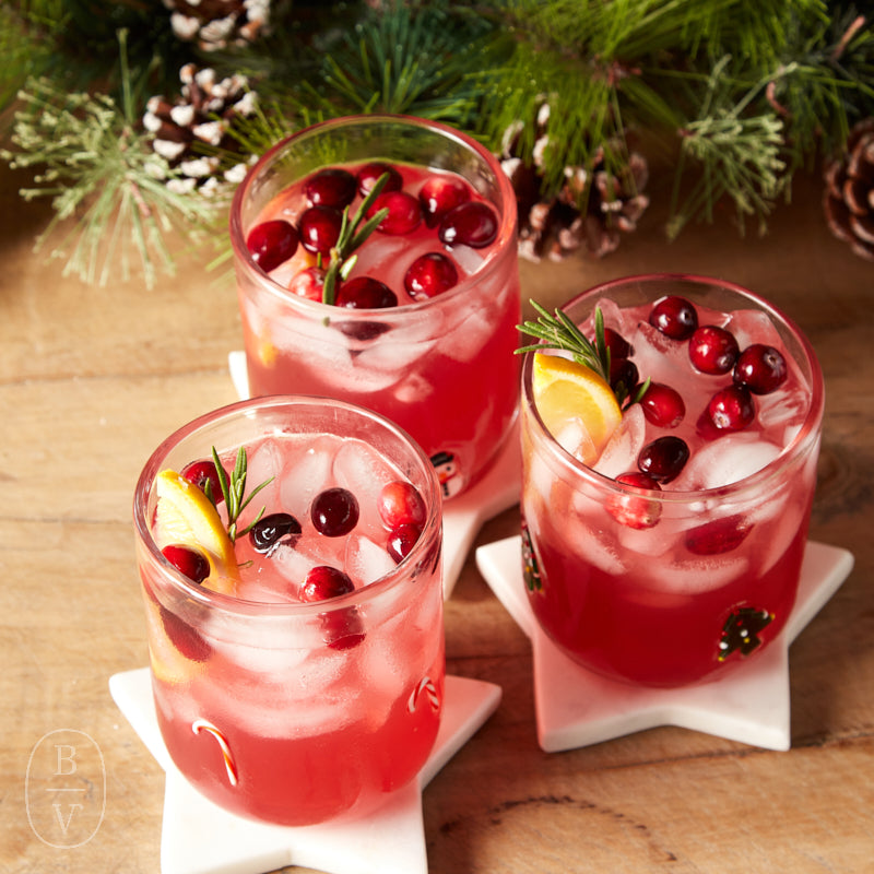 Creative Co-op MARBLE STAR SHAPED COASTERS SET OF 4