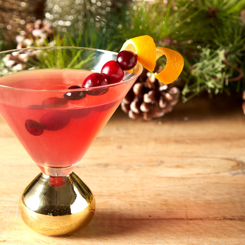 Creative Co-op MARTINI GLASS WITH BALL STEM