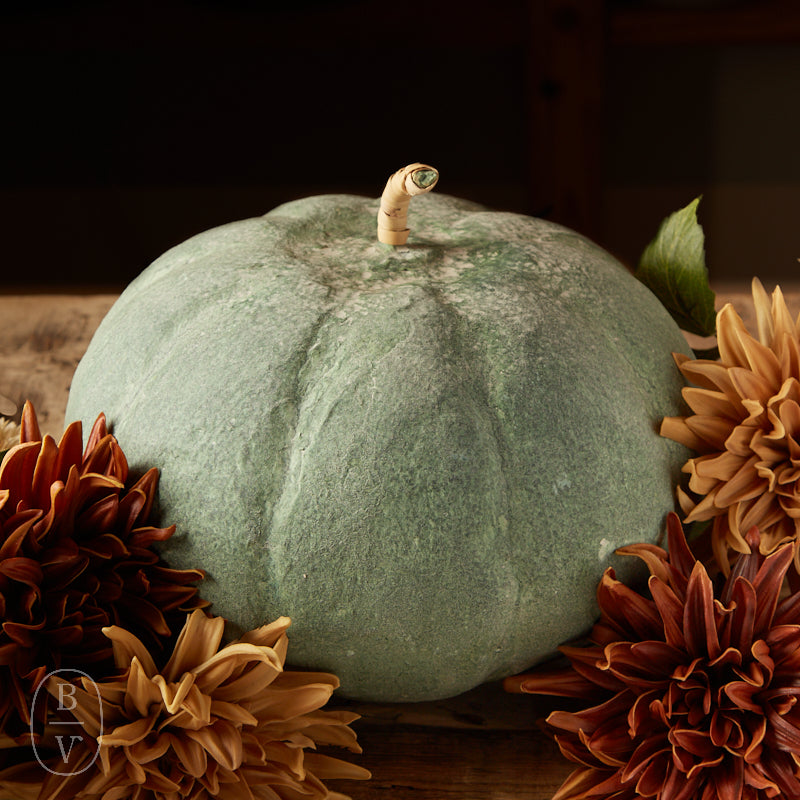 Creative Co-op METAL PAPER MACHE DISTRESSED PUMPKIN
