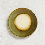 Creative Co-op REACTIVE GLAZE STONEWARE TRIVET Olive