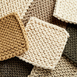 Creative Co-op SQUARE COTTON KNIT POT HOLDER