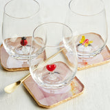 Creative Co-op STEMLESS WINE GLASS WITH FIGURE