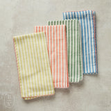 Creative Co-op STITCHED COLORED TRIM NAPKIN SET OF 4