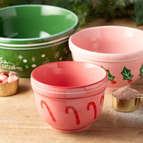 Creative Co-op STONEWARE HOLIDAY NESTING BOWL SET