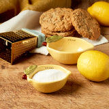Creative Co-op STONEWARE LEMON MEASURING CUP SET