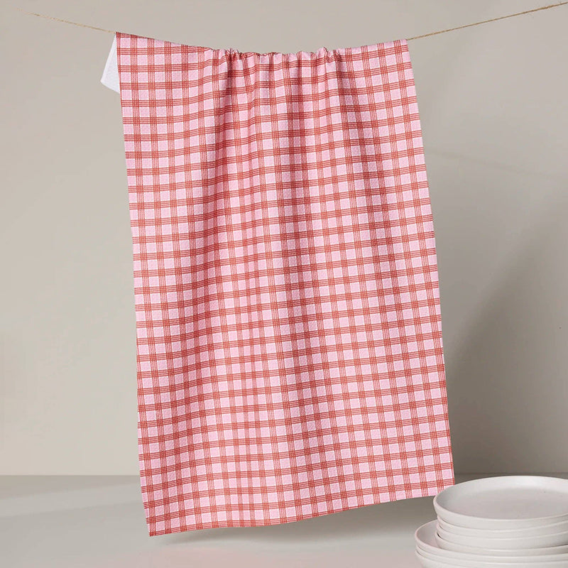 Geometry CUPIDS PLAID TEA TOWEL