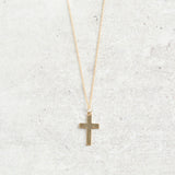 Darby Drake Jewelry and Design GOLDEN CROSS NECKLACE - NCCGM383