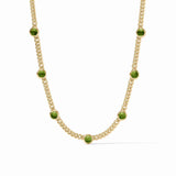 Julie Vos DOLCE DELICATE STATION NECKLACE Palmetto Green