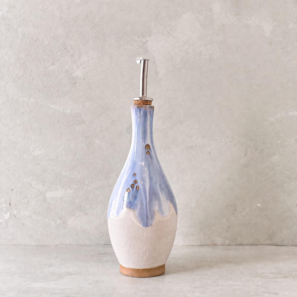 Etta B Pottery OIL BOTTLE Wisteria