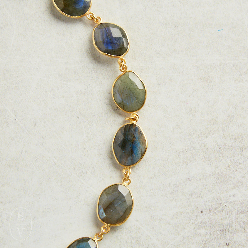 Elyssa Bass Designs BEZEL GEMSTONE NECKLACE