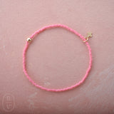 eNewton Design HOPE CLASSIC CHARM BRACELET Bubblegum Signature Cross Small Gold