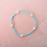 eNewton Design HOPE PURPOSE PEARL BRACELET Turquoise