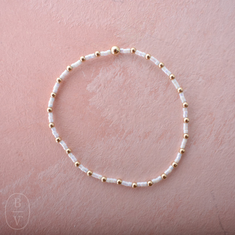 eNewton Design HOPE SINCERITY BRACELET Silky White