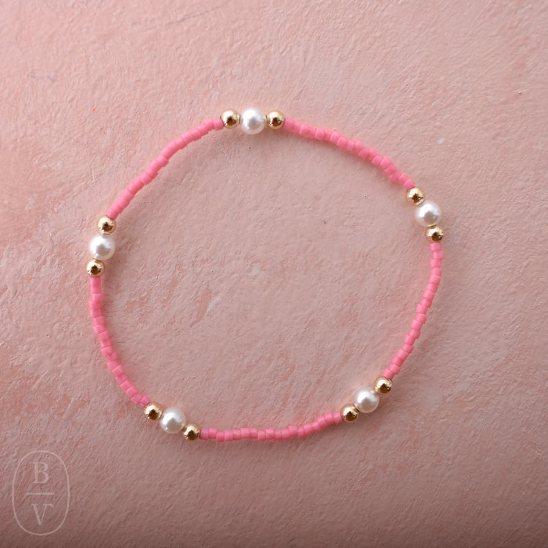 eNewton Design HOPE PURPOSE PEARL BRACELET Bubblegum