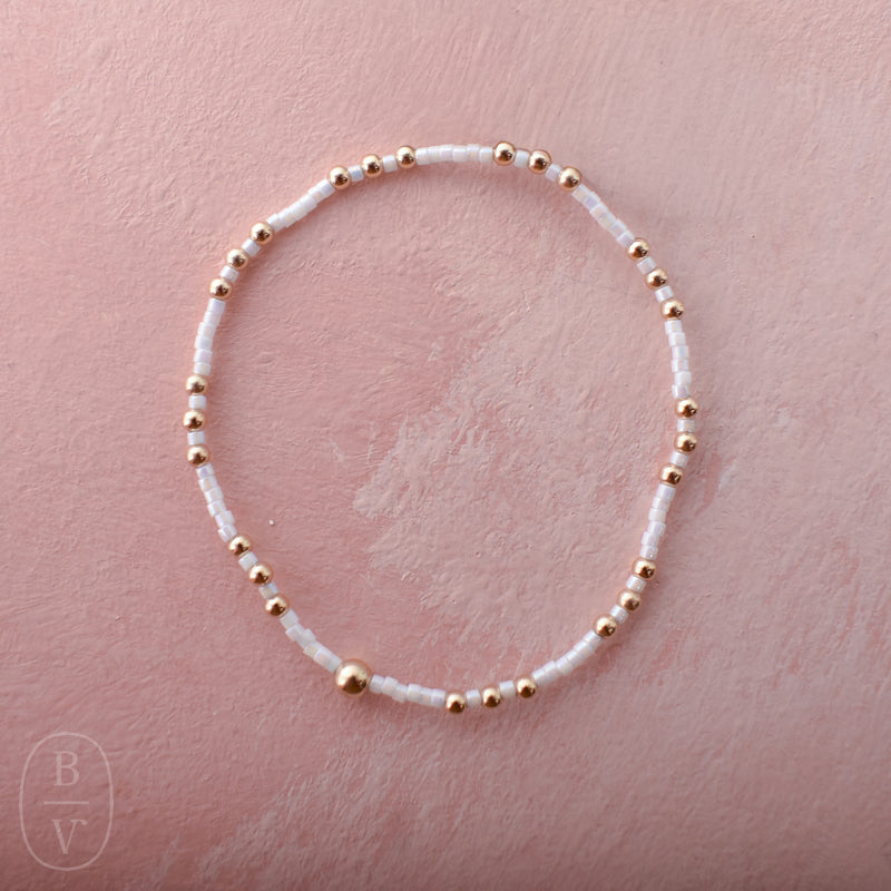 eNewton Design HOPE JOY BRACELET Silky White