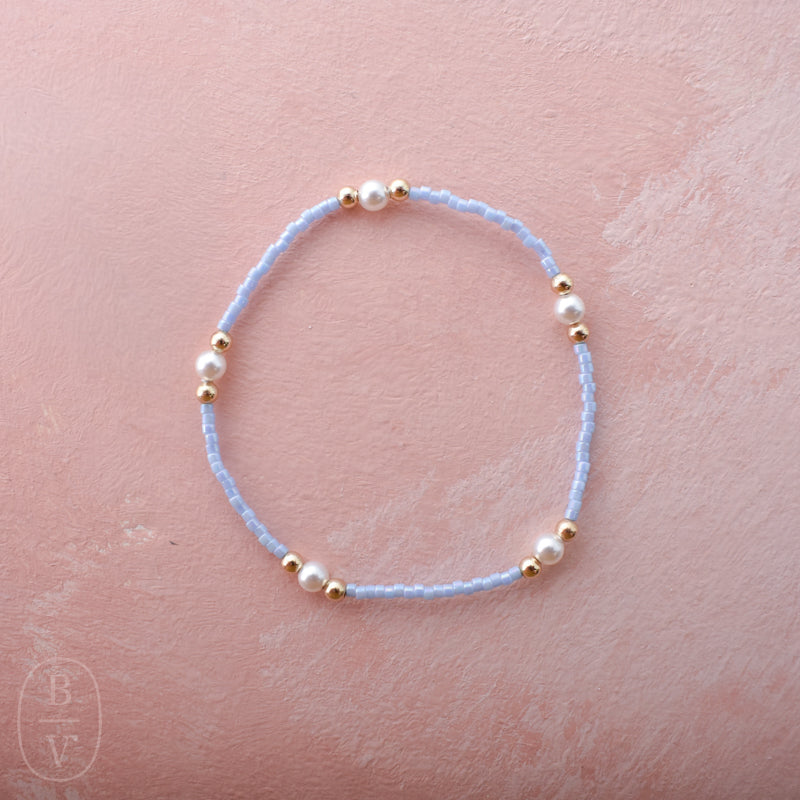eNewton Design HOPE PURPOSE PEARL BRACELET Ocean Mist