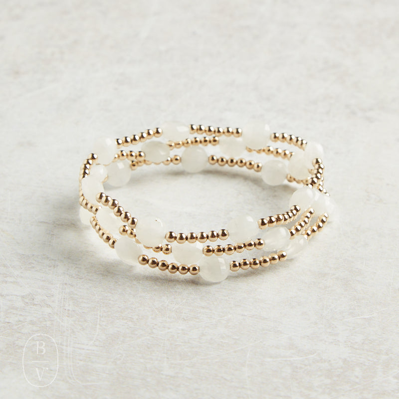 eNewton Design GOLD ADMIRE BRACELET Moonstone 3mm