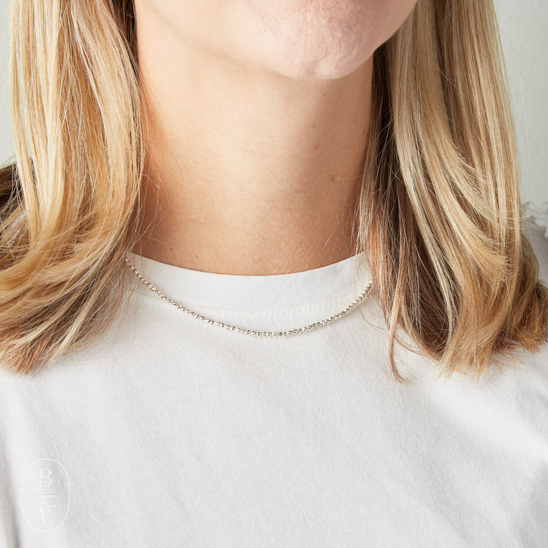 eNewton Design FACETED HEMATITE CHOKER