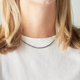 eNewton Design FACETED HEMATITE CHOKER