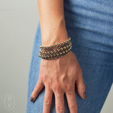 eNewton Design FACETED HEMATITE BEAD BRACELET