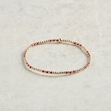 eNewton Design GAMEDAY HOPE JOY PATTERN BRACELET Crimson 2mm