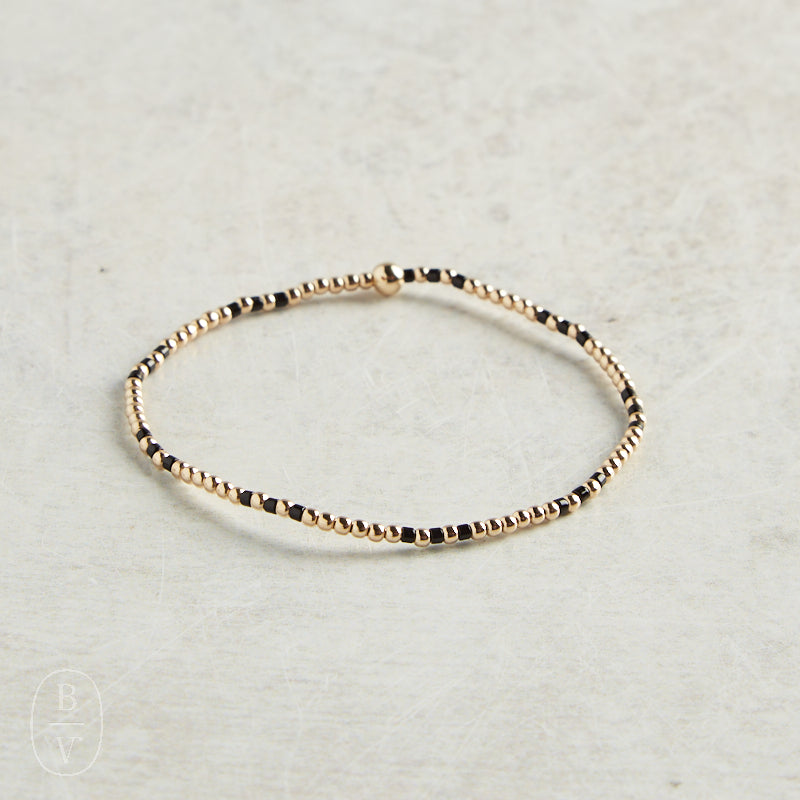 eNewton Design GAMEDAY HOPE JOY PATTERN BRACELET Onyx 2mm