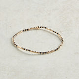eNewton Design GAMEDAY HOPE JOY PATTERN BRACELET Onyx 2mm