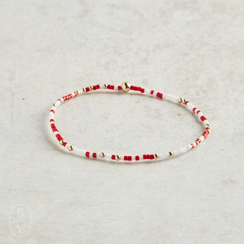 eNewton Design EXTENDS GAMEDAY HOPE UNWRITTEN BRACELET Bright Red-White