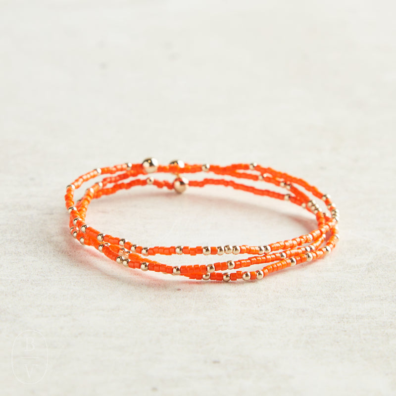 eNewton Design GAMEDAY HOPE UNWRITTEN BRACELET Bright Orange