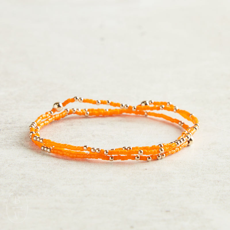 eNewton Design GAMEDAY HOPE UNWRITTEN BRACELET Orange