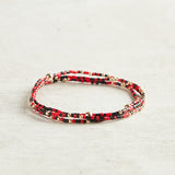 eNewton Design GAMEDAY HOPE UNWRITTEN BRACELET Bright Red-Onyx