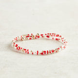 eNewton Design GAMEDAY HOPE UNWRITTEN BRACELET Bright Red-White