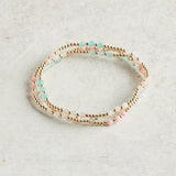 eNewton Design GEMSTONE JOY PATTERN BEAD BRACELET Hot Mess SS25 3mm