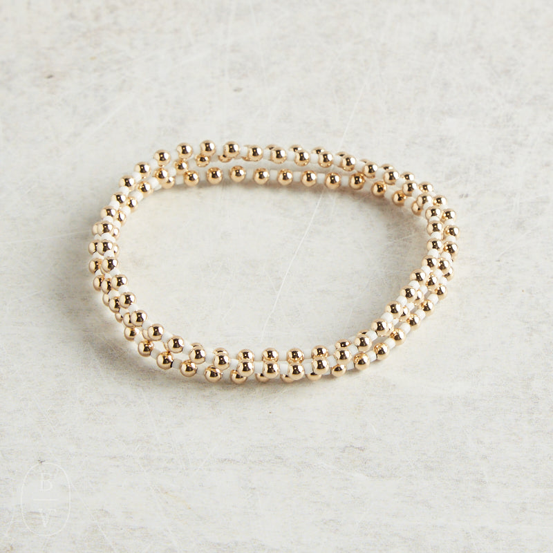 eNewton Design HOPE GRATEFUL BRACELET White