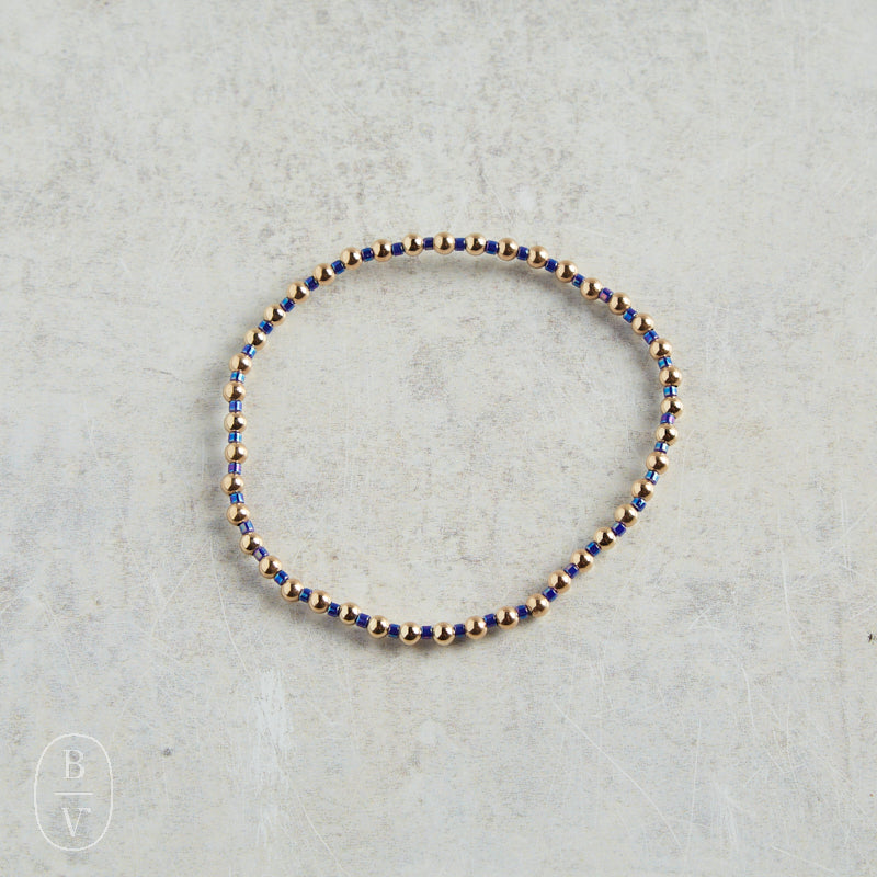 eNewton Design HOPE GRATEFUL BRACELET Blue Metallic