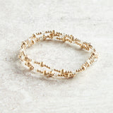 eNewton Design DIGNITY SINCERITY GOLD PATTERN STONE BRACELET