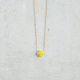 eNewton Design SIGNATURE CROSS NECKLACE Canary 16