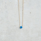 eNewton Design SIGNATURE CROSS SMALL NECKLACE Cobalt 16