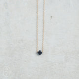 eNewton Design SIGNATURE CROSS SMALL NECKLACE Navy 16