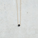 eNewton Design SIGNATURE CROSS SMALL NECKLACE Oynx 16