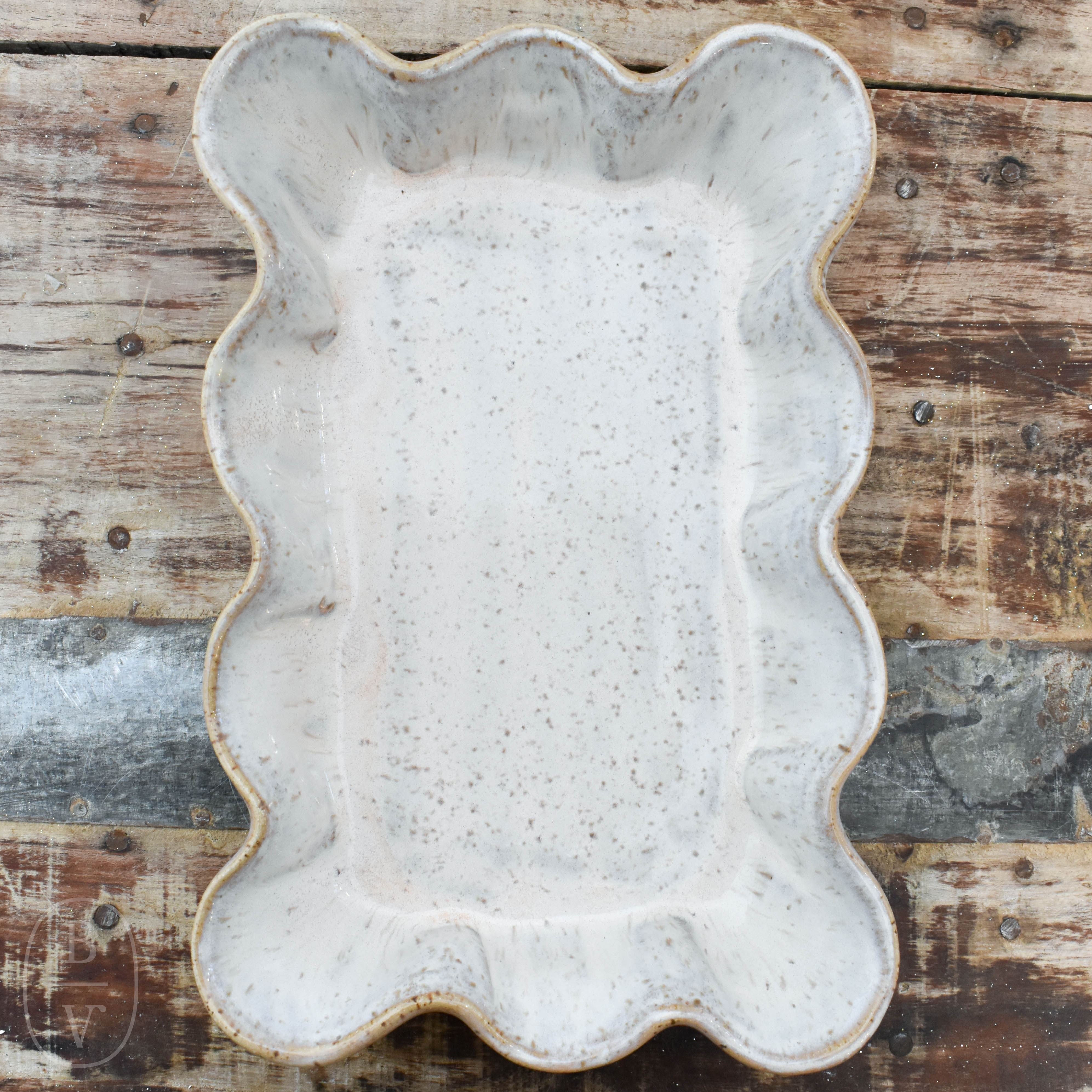 Etta B Pottery GUEST TOWEL HOLDER Chantilly Cream