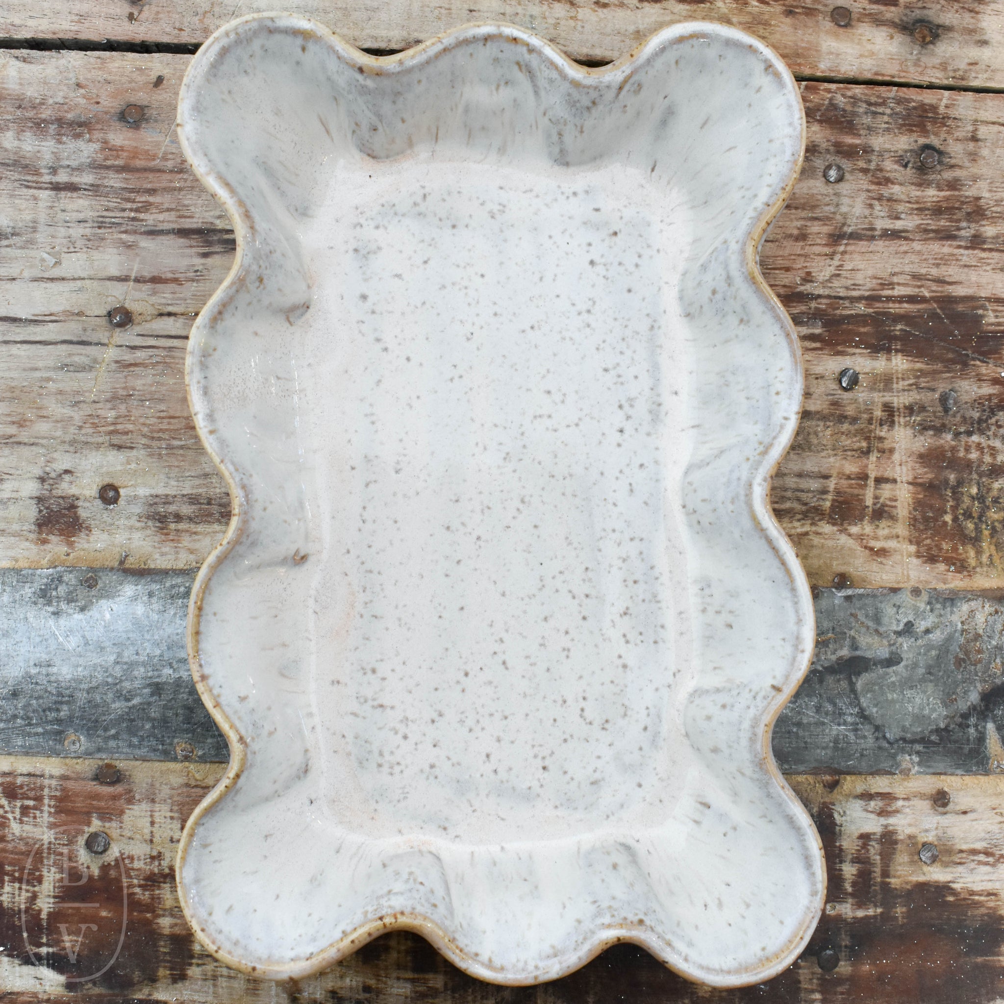 Etta B Pottery GUEST TOWEL HOLDER Chantilly Cream