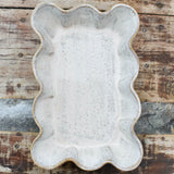 Etta B Pottery GUEST TOWEL HOLDER Chantilly Cream