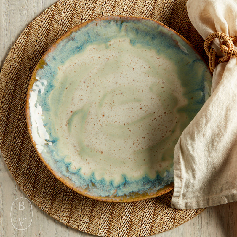 Etta B Pottery FARMHOUSE ROUND DINNER PLATE Seaside
