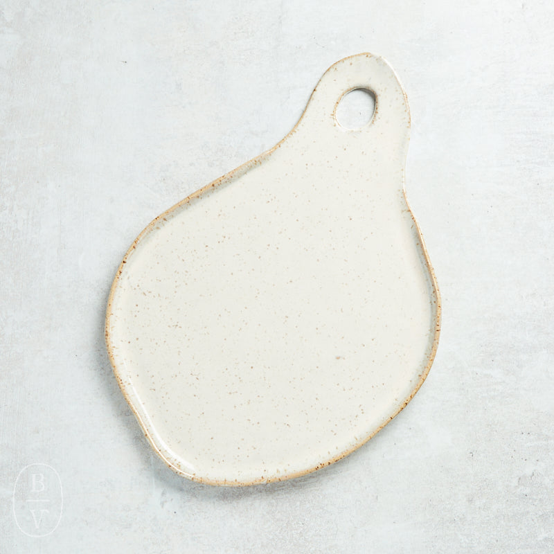 Etta B Pottery CHEESE BOARD Chantilly Cream