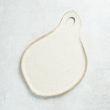 Etta B Pottery CHEESE BOARD Chantilly Cream