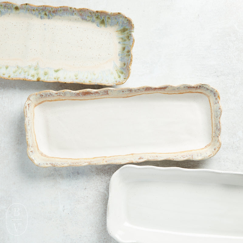 Etta B Pottery FLIRTY EDGE TRAY